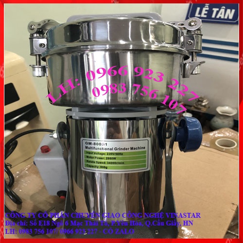 máy xay thuốc bắc công suất lơns (2.5kg) ,máy xay bột khô ,máy xay tam thất nấm linh chi siêu mịn