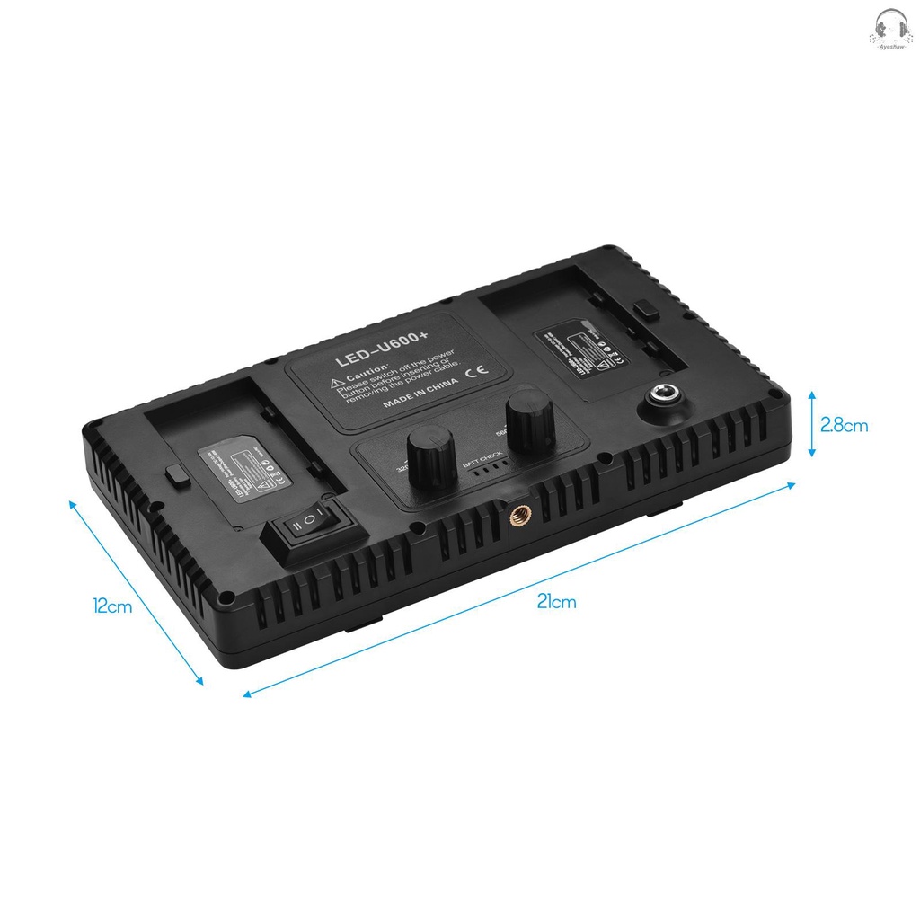 Đèn 600 bóng LED 3200-5600k 1 / 4 Inch có thể điều chỉnh độ sáng cho chụp hình chuyên nghiệp