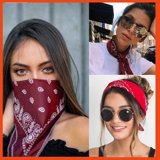 Đa dạng Khăn vuông bandana streetwear in họa tiết đơn giản nhiều ứng dụng