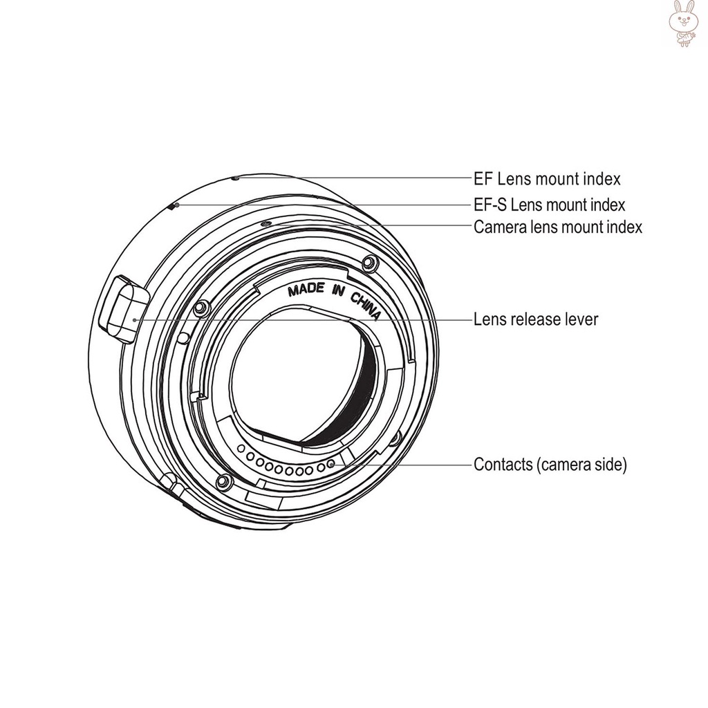 RD Viltrox Auto Focus EF-EOS M MOUNT Lens Mount  Adapter for  EF EF-S Lens to  EOS Mirrorless Camera