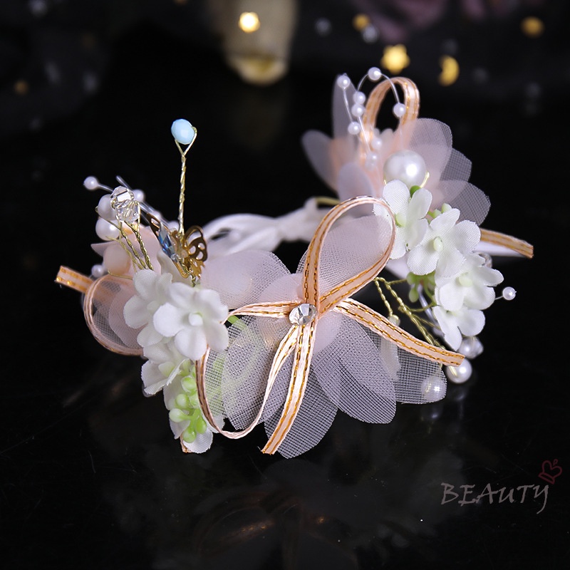 Phụ Kiện Băng Đô Cài Tóc Đính Ngọc Trai Handmade Thời Trang Cho Nữ