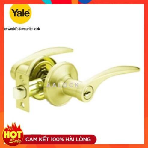 Khóa cửa tròn gạt Yale VL5327 US3- loại khóa tay gạt cao cấp