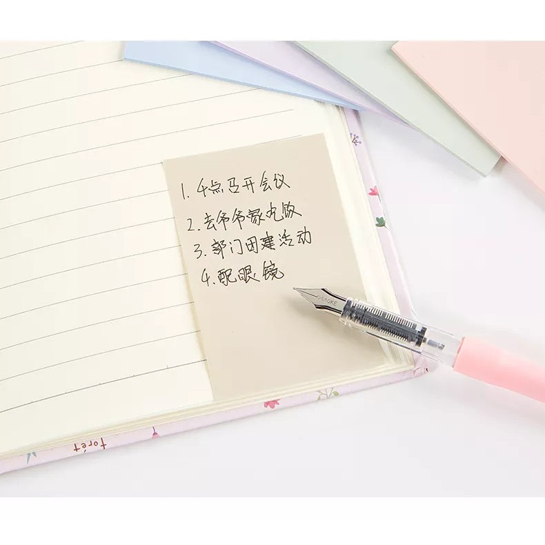 Sticky Note 5 màu Macaron - 100 tờ đủ size Baoke, sản phẩm chất lượng cao và được kiểm tra kỹ trước khi giao hàng