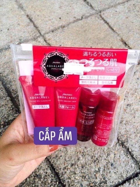 Set mini Aqualabel shiseido