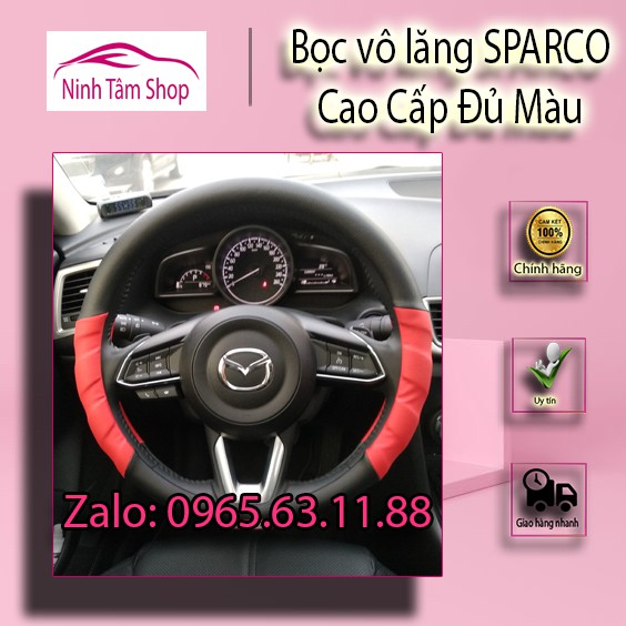 Bọc vô lăng SPARCO Cao Cấp Đủ Màu