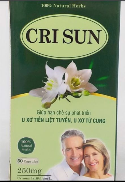 Viên uống Crisun -  Hạn Chế Sự Phát Triển U Xơ Tiền Liệt Tuyến, U Xơ Tử Cung