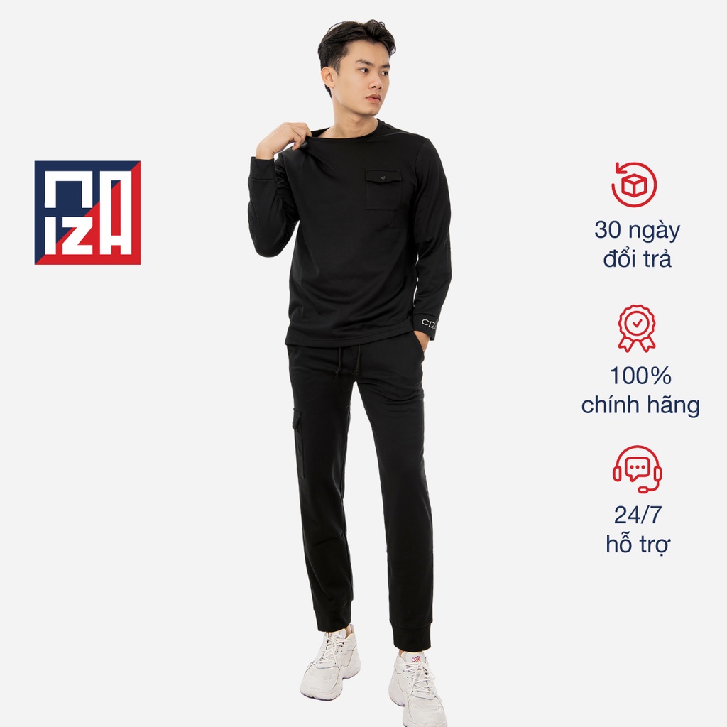 Bộ quần áo nỉ nam dài tay CIZA thể thao chất vải mềm mịn co giãn dày dặn trẻ trung năng động H7012 và P013