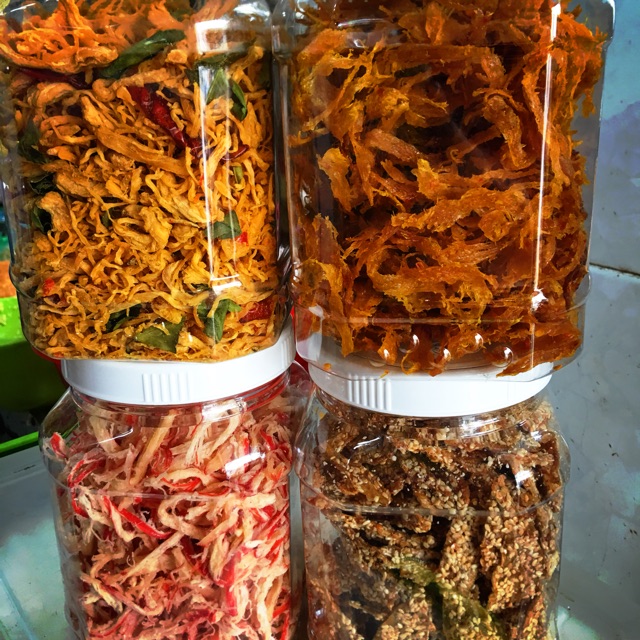 Mix 4 vị + tặng 1 mực rim me