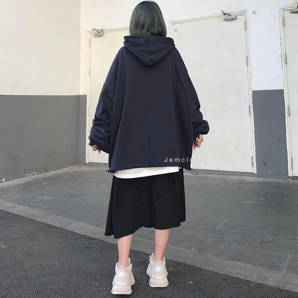 Áo hoodie nữ form rộng T I L E xanh than - 1804 Wami.official | BigBuy360 - bigbuy360.vn