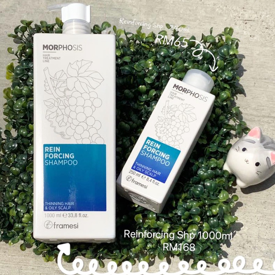 Dầu gội ngăn rụng tóc, kích thích mọc tóc  Framesi Morphosis Reinforcing Shampoo 1000ml