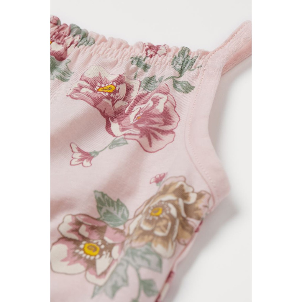 Romper suit hồng hoa fom to HM H&amp;M _hàng chính hãng authentic