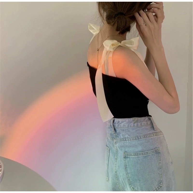 Áo Hai Dây Nơ Vai m009