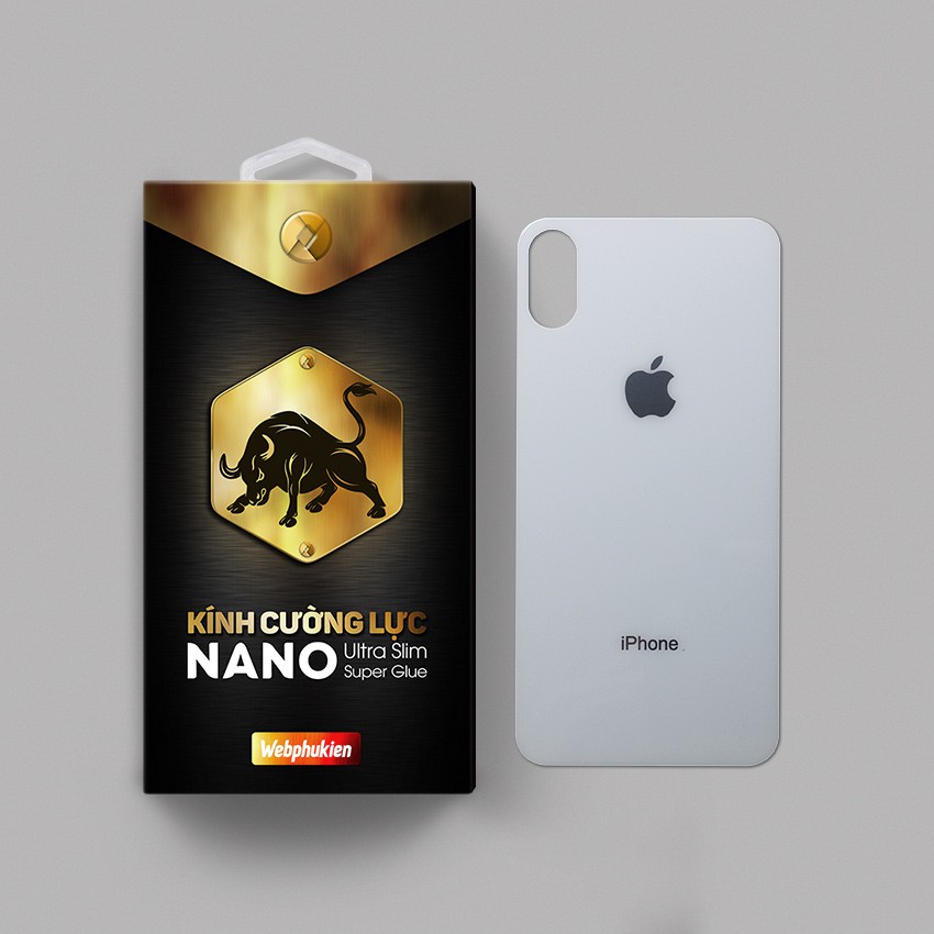 Cường lực iPhone X hiệu Webphukien mặt sau
