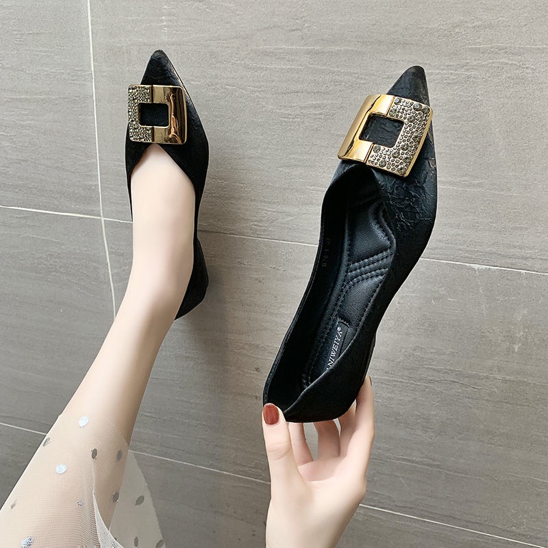 Giày Búp Bê Đế Bằng Màu Sắc Thanh Lịch Dễ Phối Đồ Thời Trang Phong Cách Hàn Quốc Cho Nữ