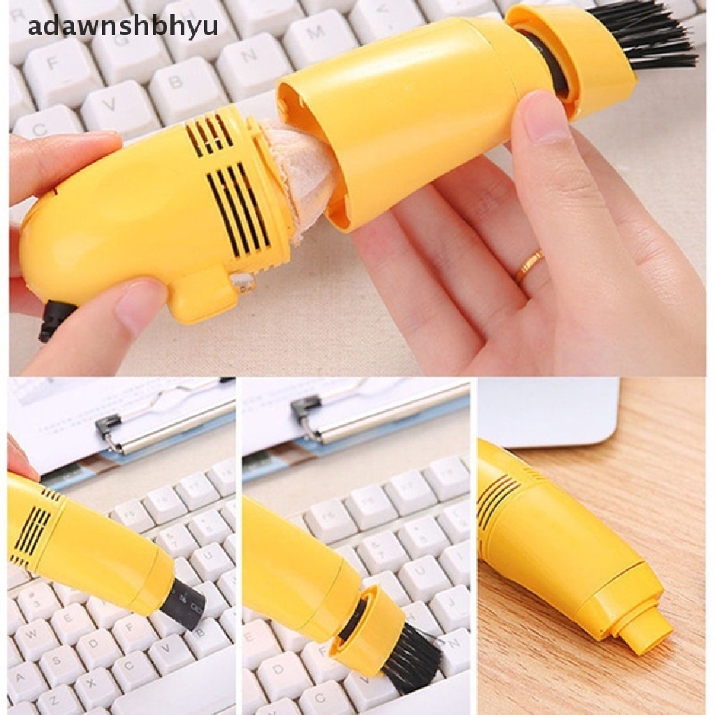 Set máy hút bụi làm sạch bàn phím máy tính mini USB có đầu cọ dành cho máy tính xách tay máy tính để bàn
