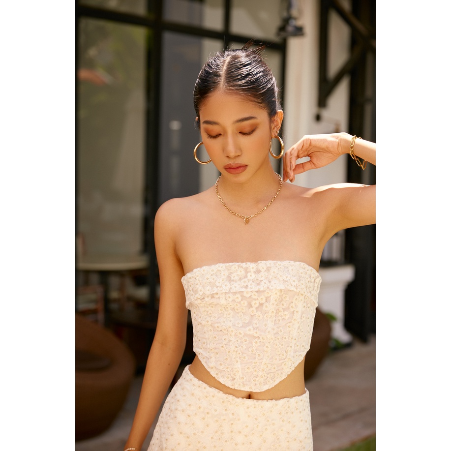 Nene Clothing - Áo croptop kiểu - Daisy top