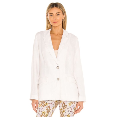 Áo Blazer 1 lớp linen trắng hàng xuất dư | BigBuy360 - bigbuy360.vn