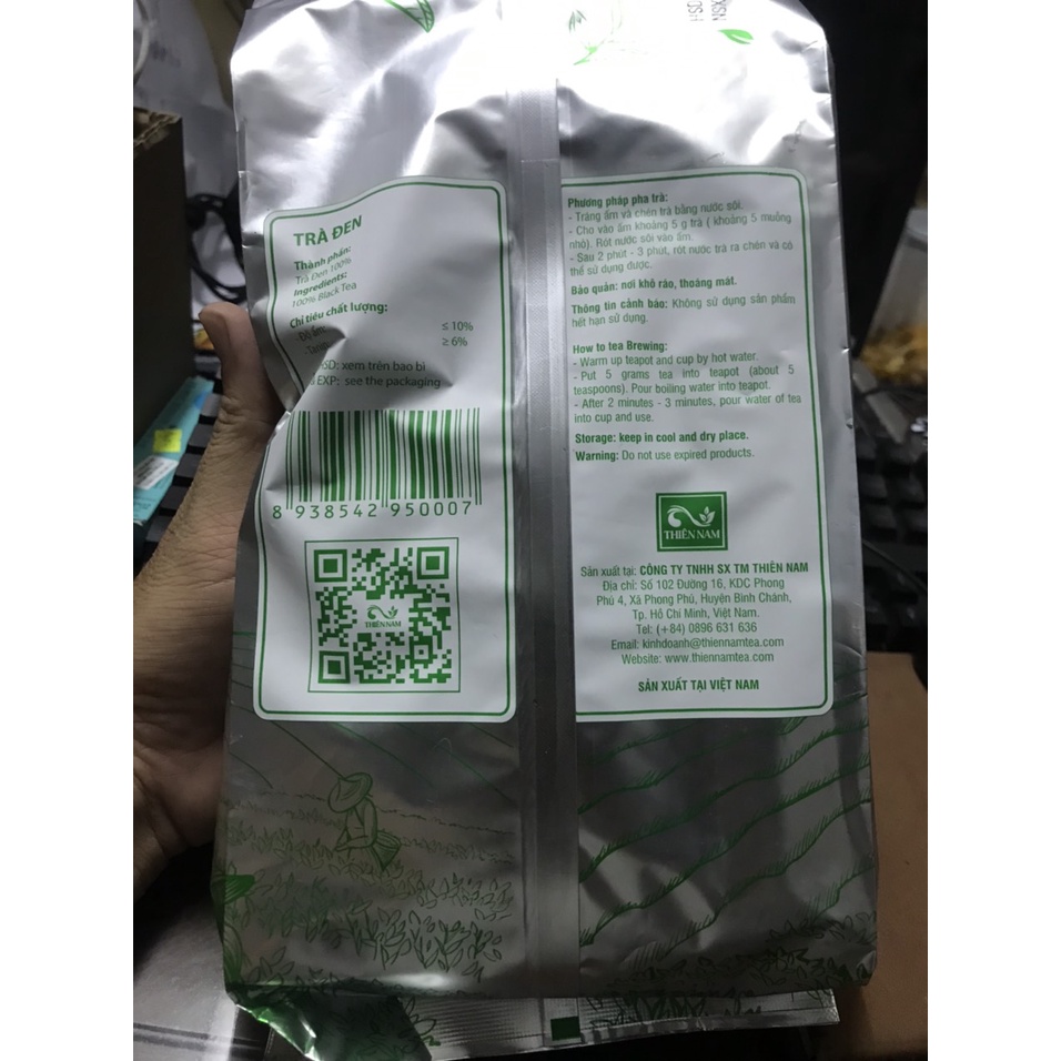 Trà Đen Thiên Nam (gói 500gr) dùng pha trà sữa (Hàng Cty Thiên Nam) - cung cấp bở Mộc Nhân Farm