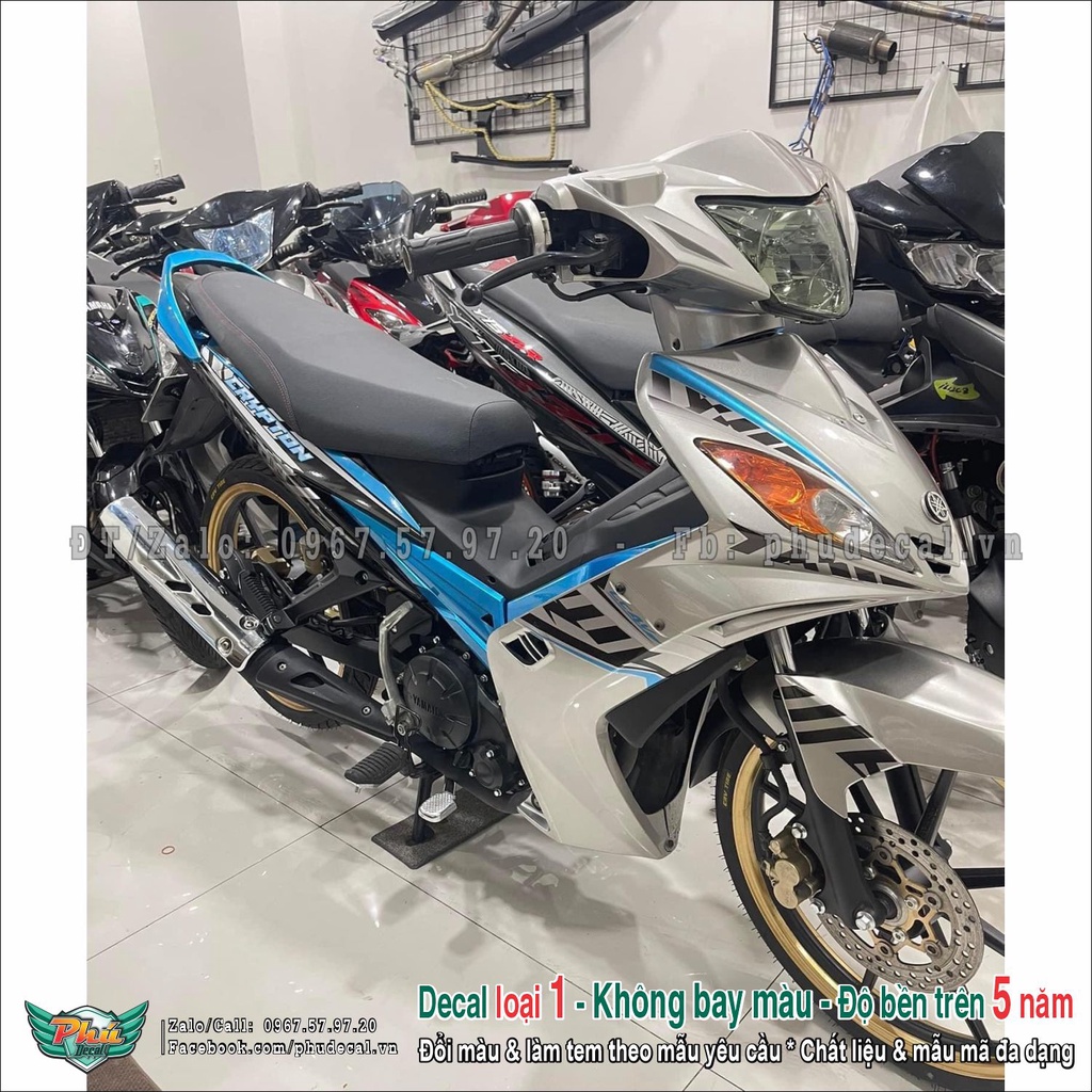 Tem rời Exciter 2010 Đen xanh (2)
