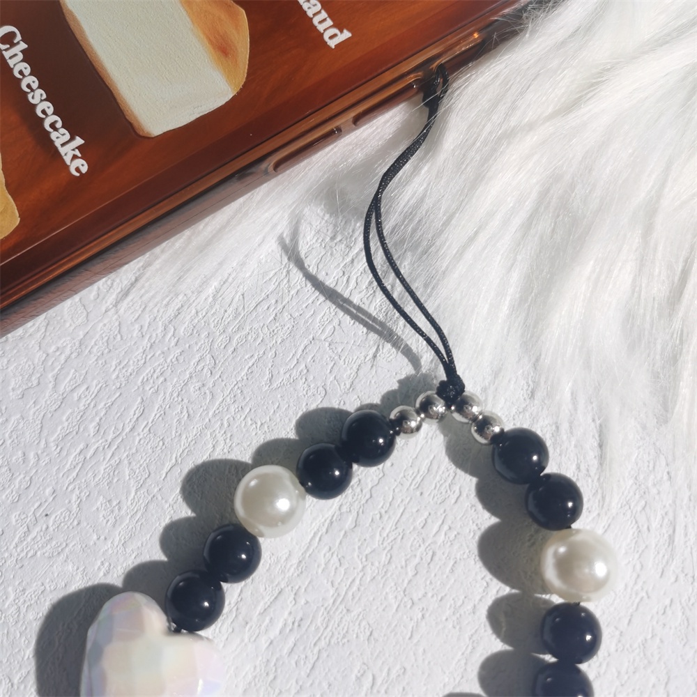 Dây Hạt Ngọc Trai Bằng Acrylic Mềm Chống Thất Lạc Gắn Điện Thoại Tiện Dụng