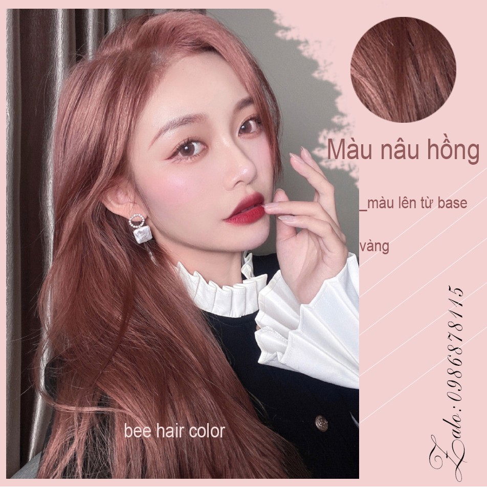 Thuốc nhuộm tóc màu NÂU HỒNG , thuốc  nhuộm tóc tại nhà | BigBuy360 - bigbuy360.vn