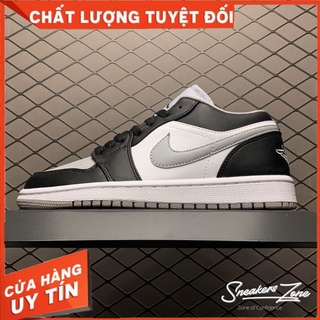 Giày Thể Thao Sneakers Air Jordan 1 Smoke Grey thấp cổ màu đen xám cực đẹp cho cả nam và nữ