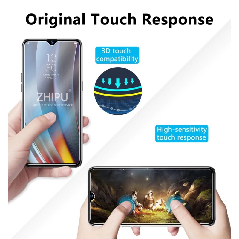 [Ảnh Thật] Kính Cường Lực Realme 3, Realme 3 Pro - Không FULL, 9H-0.26mm