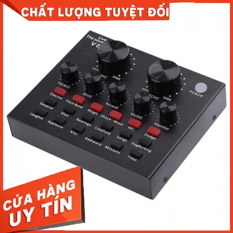 Sound card V8 dành cho micro thu âm cao cấp - hàng chất lượng, giá tại kho