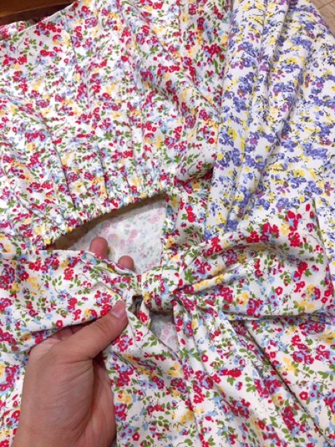 Váy hoa nơ lưng HSB876