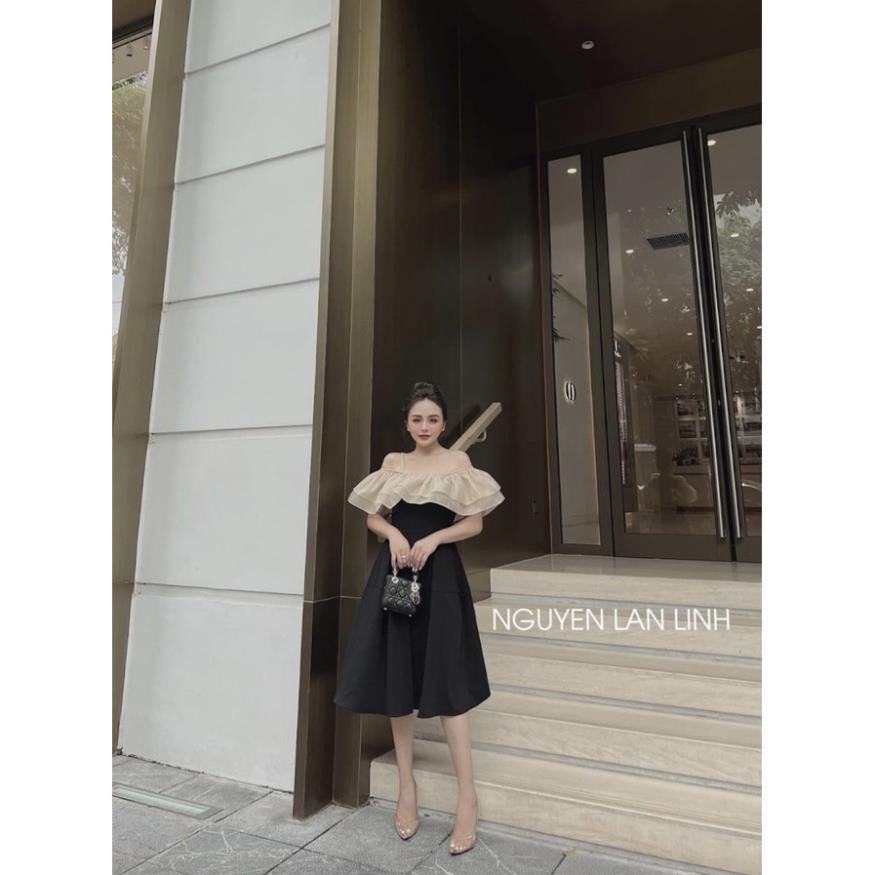 [ 𝐅𝐑𝐄𝐄 𝐒𝐇𝐈𝐏 ]   VÁY 2 DÂY BÈO TƠ TRỄ VAI TIỂU THƯ