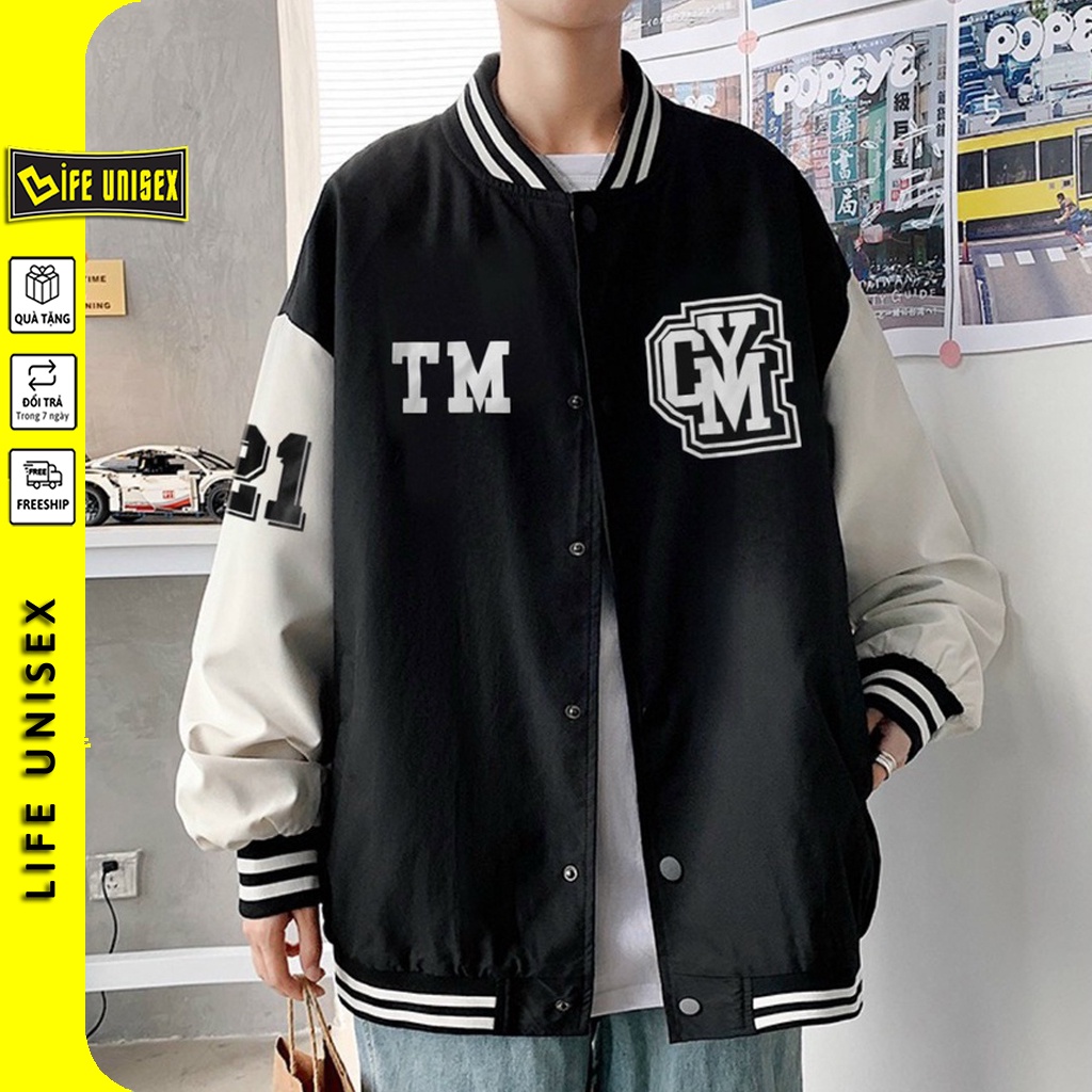 Áo khoác dù bomber 2 lớp CYM Nam/ Nữ Cặp Đôi, Áo khoác dù chống nắng form rộng phong cách unisex - LIFE UNISEX