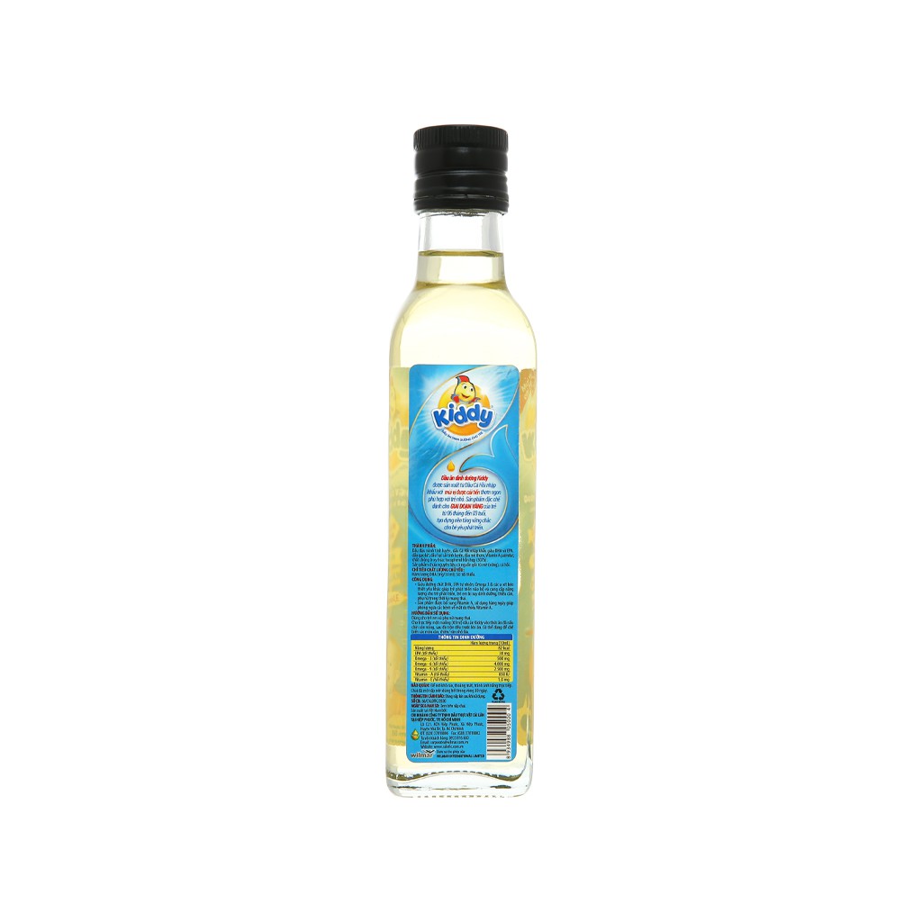 Dầu ăn dinh dưỡng cho bé Kiddy chai 250ml