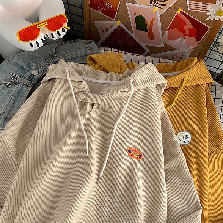 Áo hoodie vải nhung thời trang xuân thu cho nữ