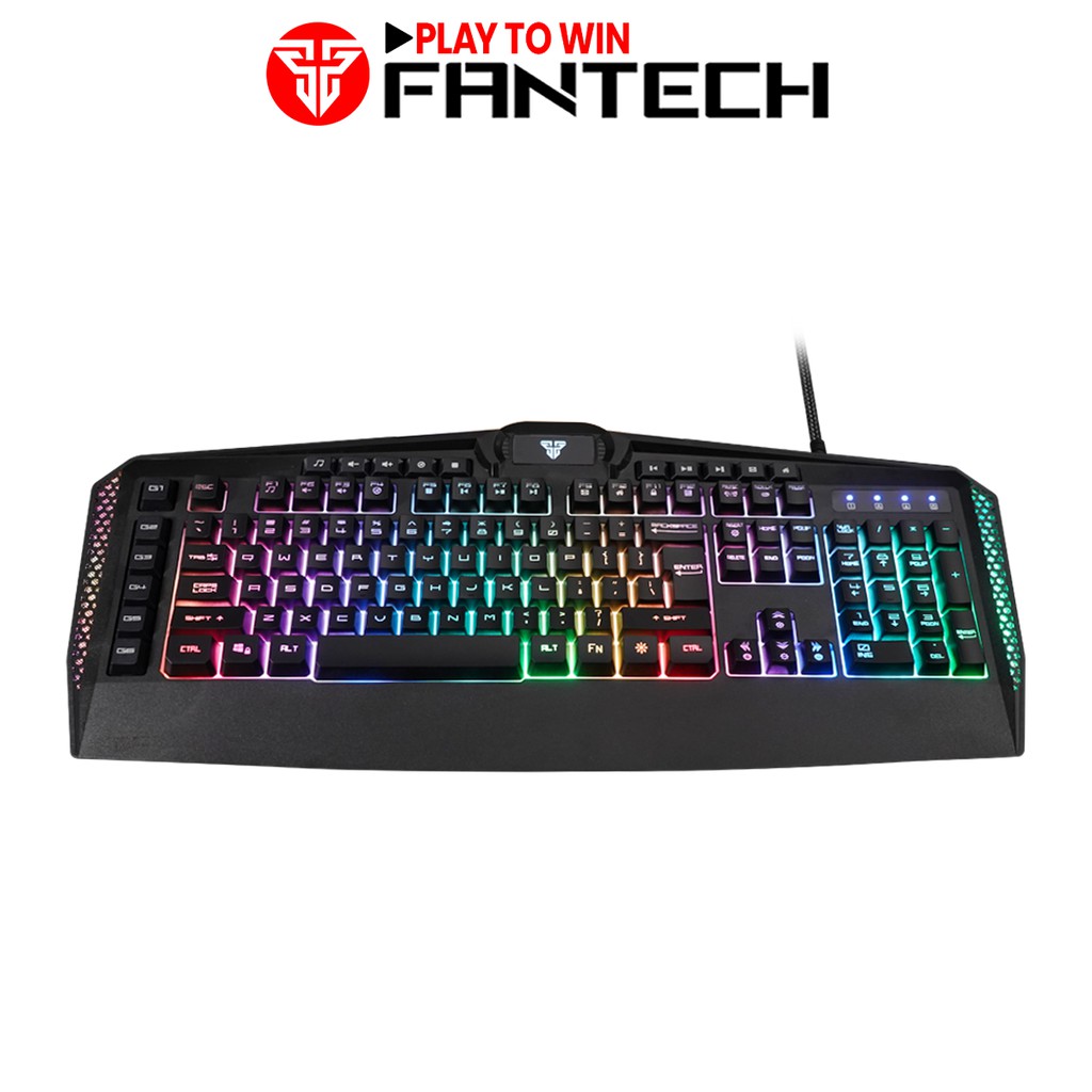 Bàn Phím Gaming Có Dây Fantech K513 BOOSTER LED RGB 26 Phím Anti Ghosting Có Phần Mềm Tùy Chỉnh Riêng Hỗ Trợ Thêm 6 Phím