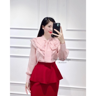 [Diamond Boutique] Áo Sơ Mi Nữ bèo nơ nhật