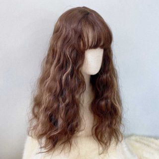 Tóc giả nguyên đầu xù sóng lửng gắn line