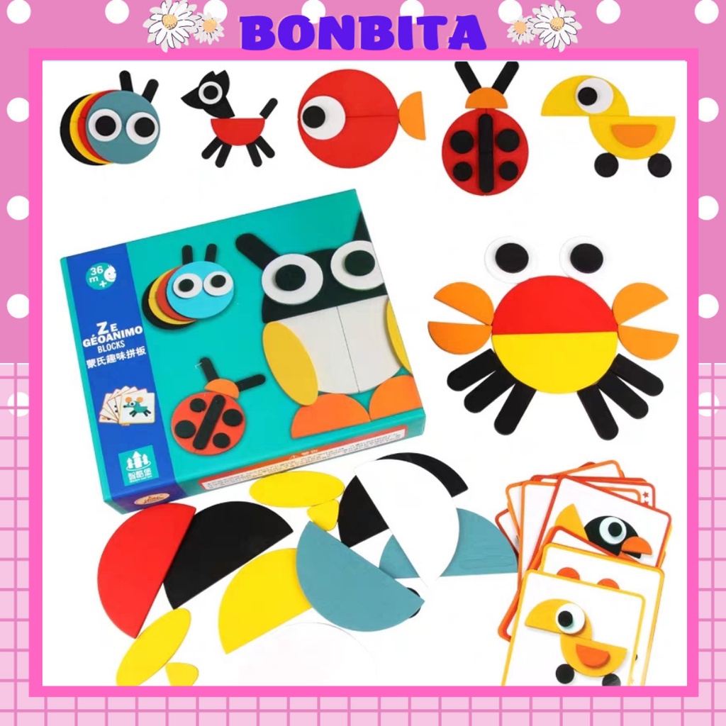 Đồ Chơi Thông Minh Bộ Ghép Hình Gỗ Tư Duy Cho Bé ( Ghép Cú)