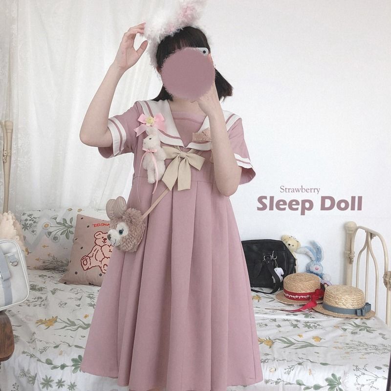Đầm Thủy Thủ Xinh Xắn Thời Trang Dành Cho Nữ
