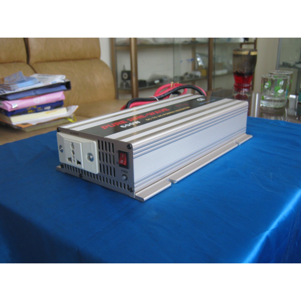Bộ nghịch lưu Inverter 220VAC sóng sin chuẩn 600W-12VDC