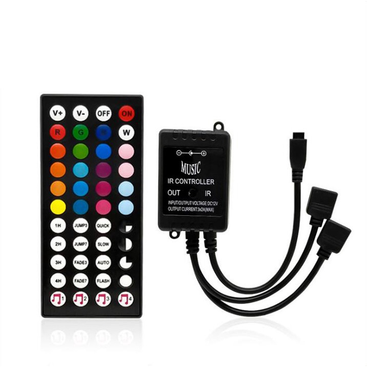 Bộ điều khiển led dây 5m RGB cảm ứng nhảy theo nhạc - Led music controller-C10