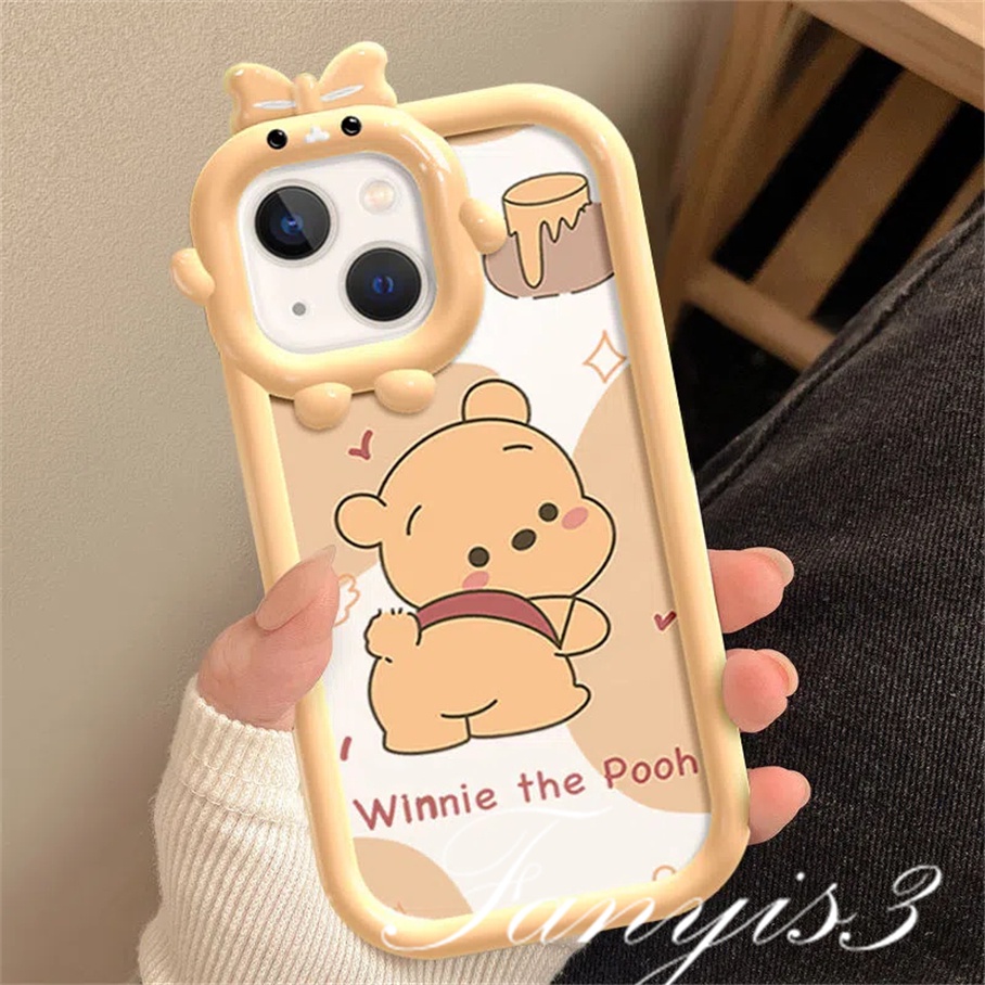 Ốp Điện Thoại Mềm Trong Suốt In Hình Gấu Pooh Cho iPhone 14 13 12 11 Pro Max X XR Xs Max 8 7 Plus