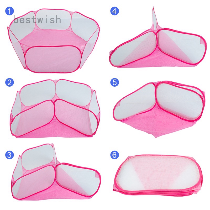 Hfjinjing Hàng Rào Tập Thể Dục Trong Suốt Gấp Gọn Cho Guinea Pig / Thỏ / Chuột Hamster / Nhím