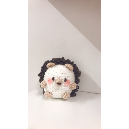 Móc khoá nhím bằng len