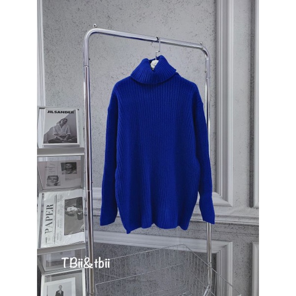 Áo len xanh cổ lọ Z.R hàng QCL1