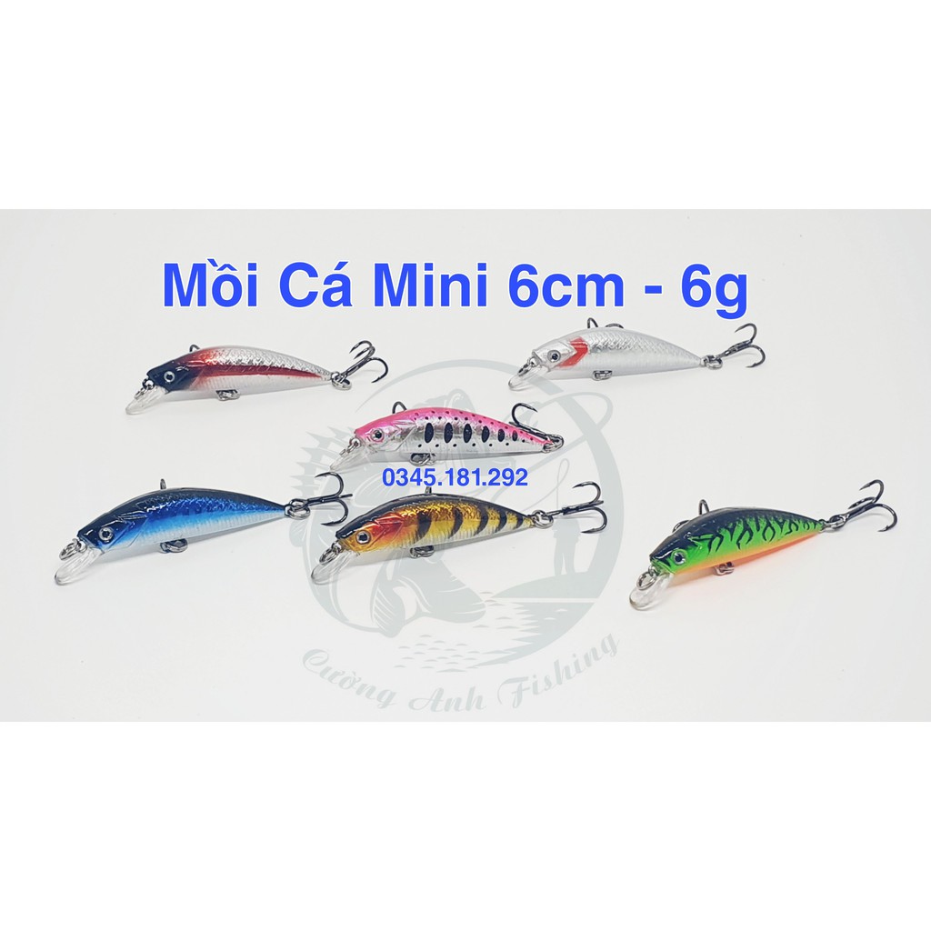 Mồi câu Cá Minnow mini 6cm/6gam S41