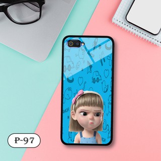 Ốp lưng kính 3D Realme C2-cute
