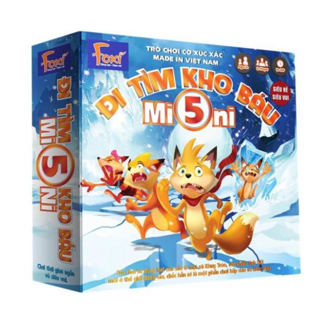 Boardgame trẻ em - Đi tìm kho báu mini Foxi-Đồ chơi trẻ em thông minh sáng tạo-phát triển IQ cao