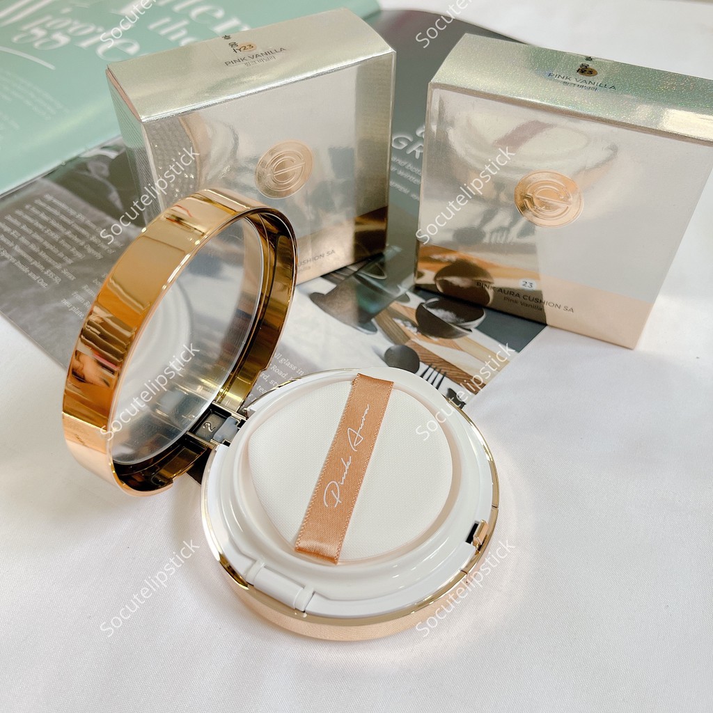 PHẤN NƯỚC DPC PINK AURA CUSHION SA SPF 50+ Tone 23