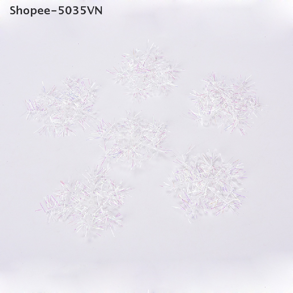 Set 6 / 12 / 30 / 60 Bông Tuyết Trắng Treo Trang Trí Cây Thông Noel