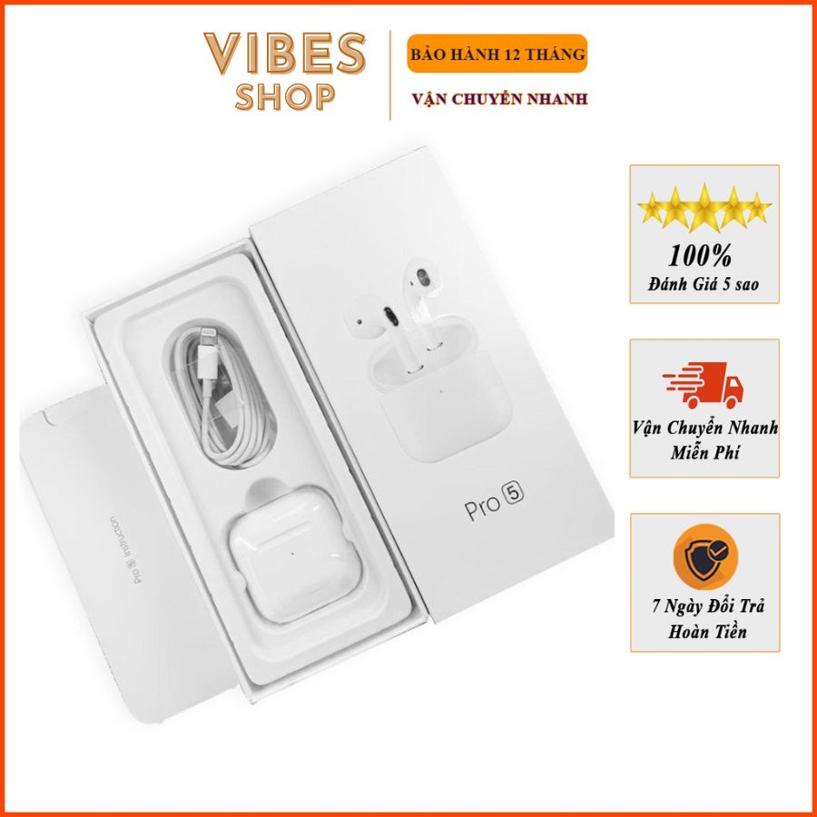 Tai Nghe Bluetooth TWS 5.0 Có Micro Không Dây Nghe Gọi Thanh Sống Động Kết Nối Mạnh Mẽ - PR05- Dongocdanymzx9599